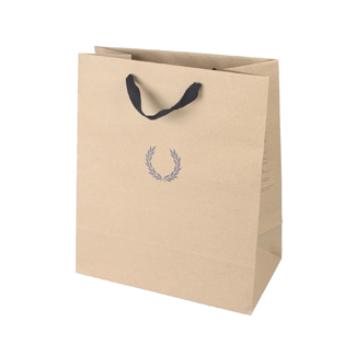 Download Eco Friendly Unlaminated Printed Paper Bags with Ribbon Handle Bags